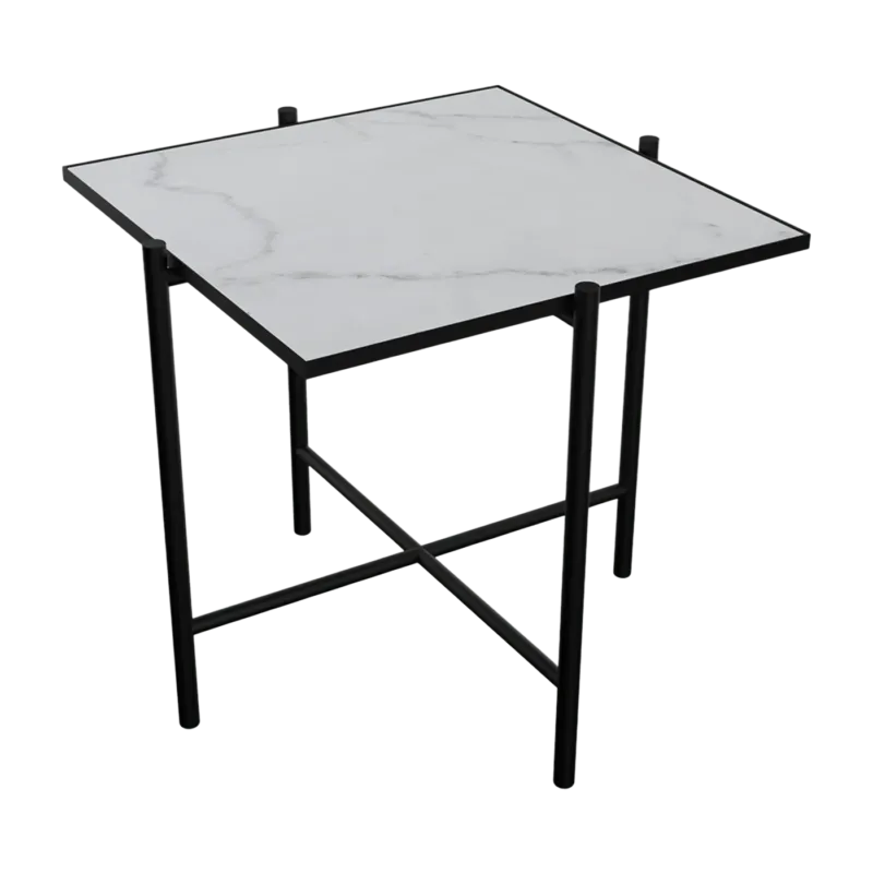 Table d'appoint en marbre blanc Original Side - HANDVÄRK - The Cool Republic