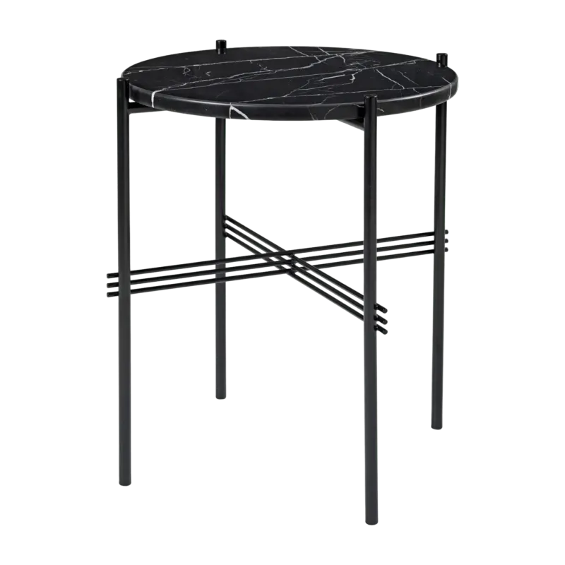 Table d'appoint en marbre noir 40 cm TS - Gubi - The Cool Republic