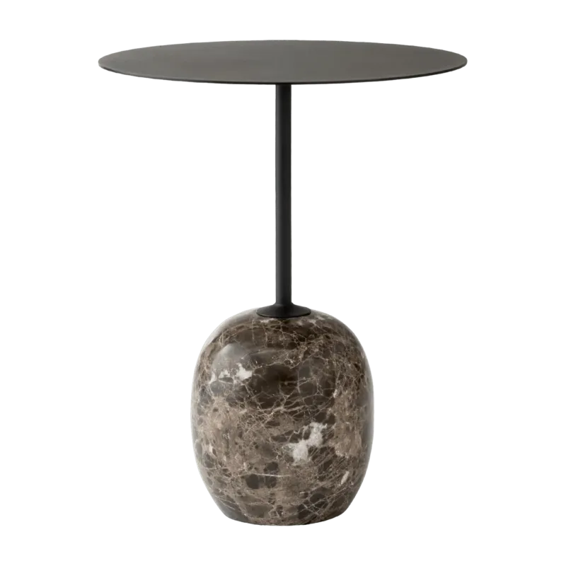 Table d'appoint en marbre noir Lato LN8 - &tradition - The Cool Republic