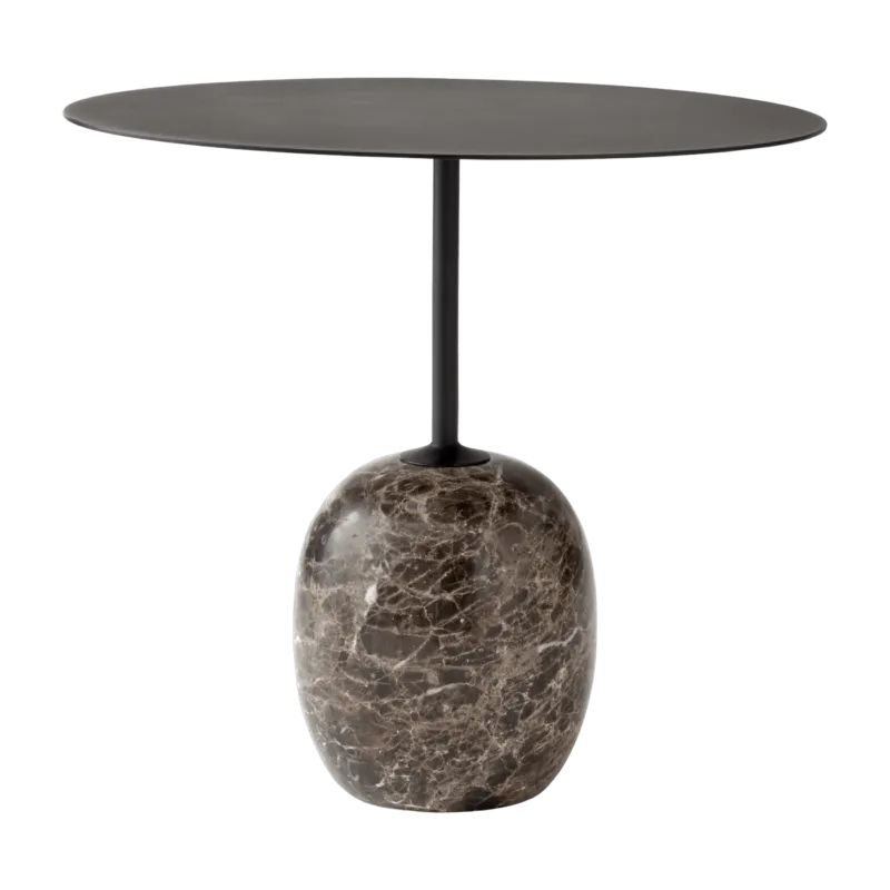 Table d'appoint en marbre noir Lato LN9 - &tradition - The Cool Republic