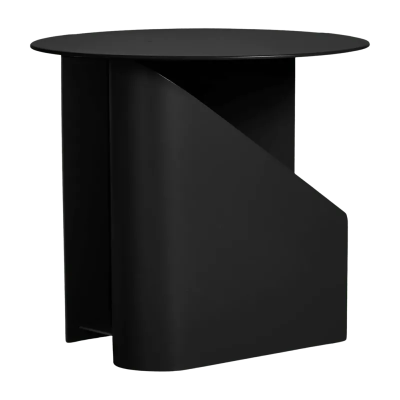 Table d'appoint en métal noir 36x40cm Sentrum - Woud - The Cool Republic