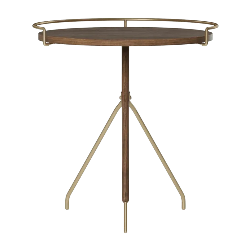 Table d'appoint en noyer massif 45 cm Umanoff - Audo - The Cool Republic