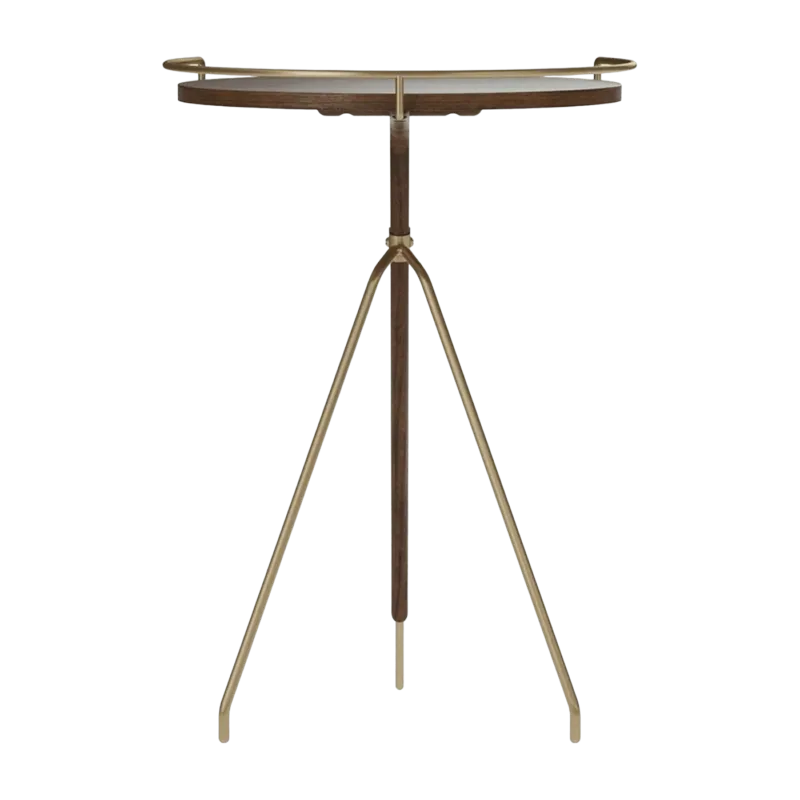 Table d'appoint en noyer massif 60 cm Umanoff - Audo - The Cool Republic
