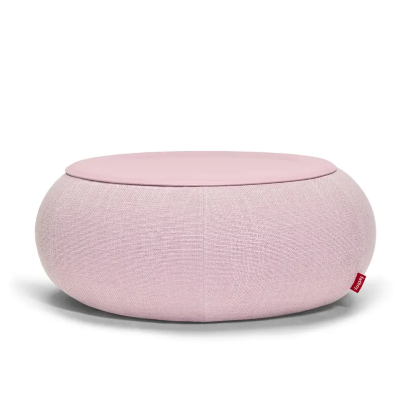 Table d'appoint en polyester et acier thermolaqué rose 87,5x35cm Dumpty - Fatboy - The Cool Republic