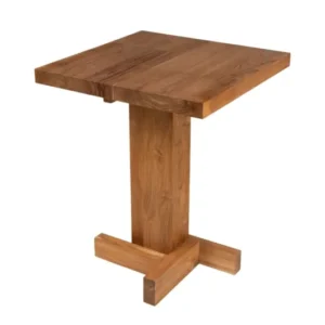 Table d'appoint en teck 60x78x4,5cm Kaku - Versmissen - The Cool Republic