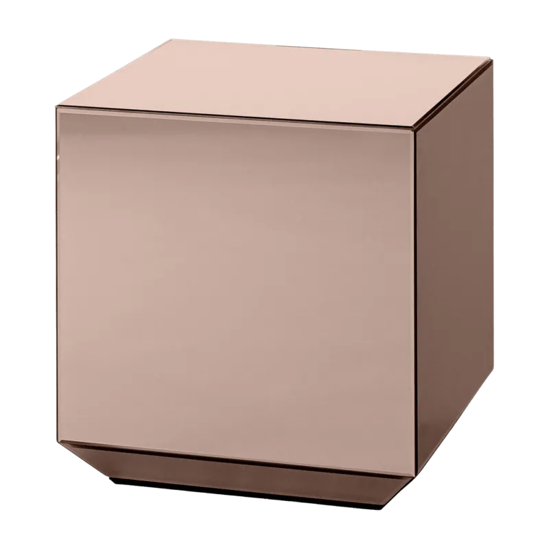 Table d'appoint en verre rose Speculum - AYTM - The Cool Republic