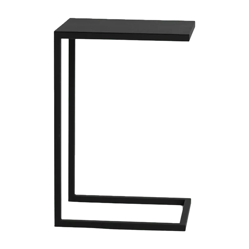 Table d'appoint géométrique en métal noir Lupe - Custom Form - The Cool Republic