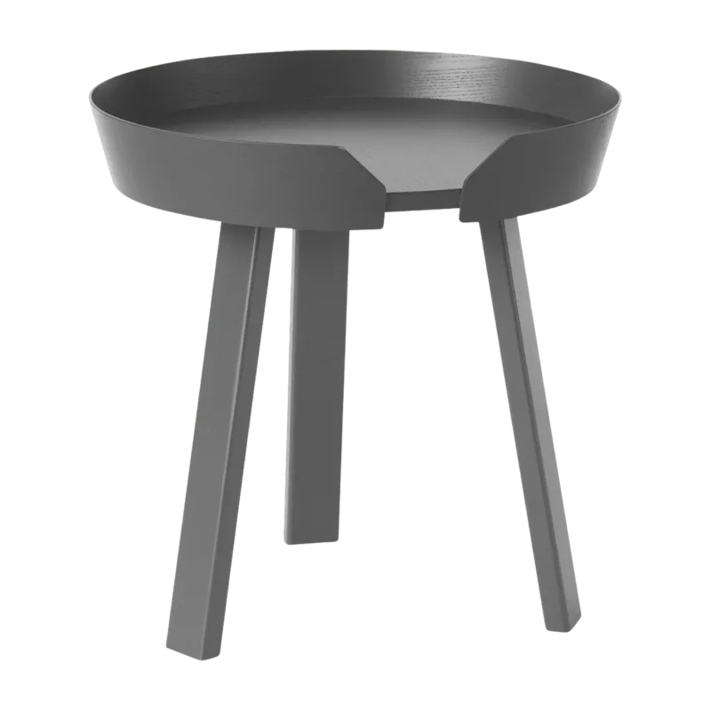 Table d'appoint gris anthracite 45 cm Around - Muuto - The Cool Republic
