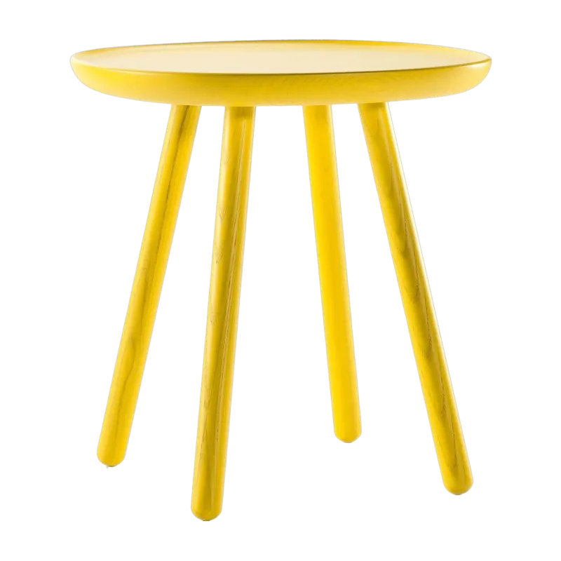 Table d'appoint jaune 45 cm Naïve - Emko - The Cool Republic