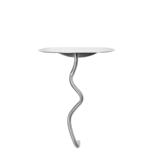 Table d'appoint murale en acier inoxydable 30 x 25,1 x 43,5 cm Curvature - Ferm Living - The Cool Republic