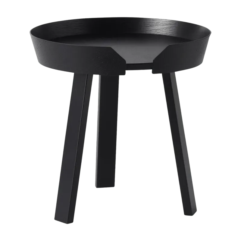 Table d'appoint noire 45 cm Around - Muuto - The Cool Republic