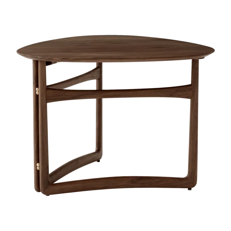 Table d'appoint pliable en chêne marron Drop Leaf HM5 - &tradition - The Cool Republic