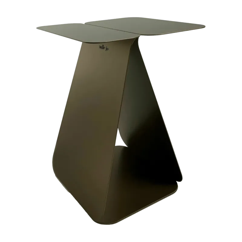 Table d'appoint rectangulaire en acier bronze Youmy - Mlle Jo - The Cool Republic
