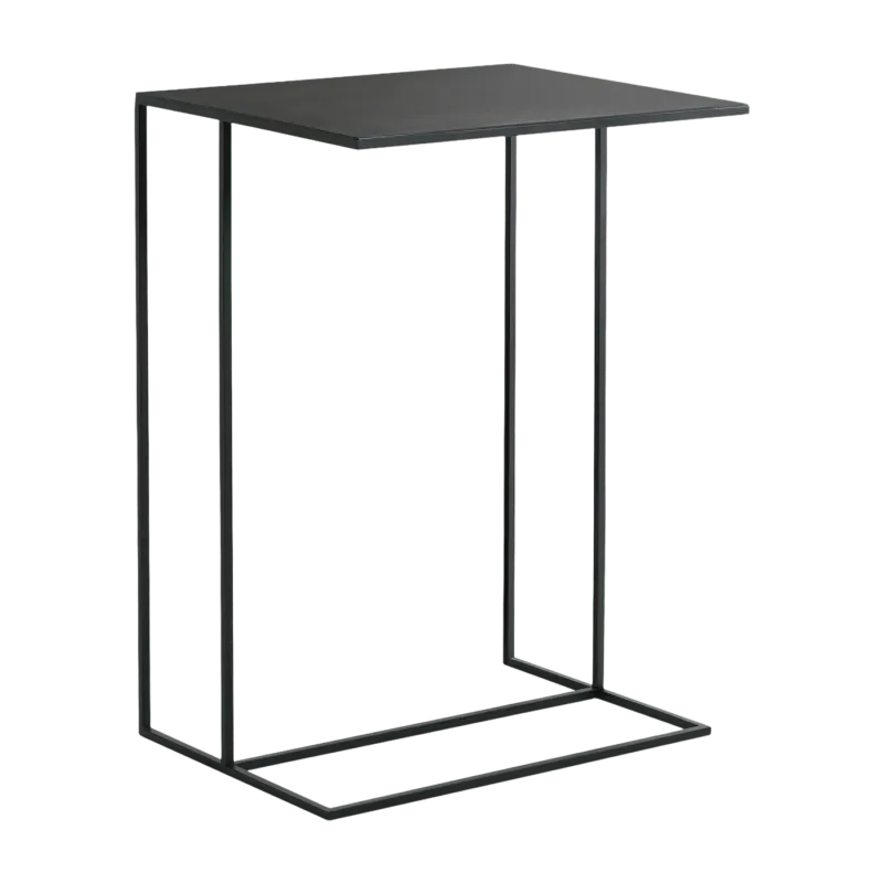 Table d'appoint rectangulaire en métal noir Sider - Custom Form - The Cool Republic