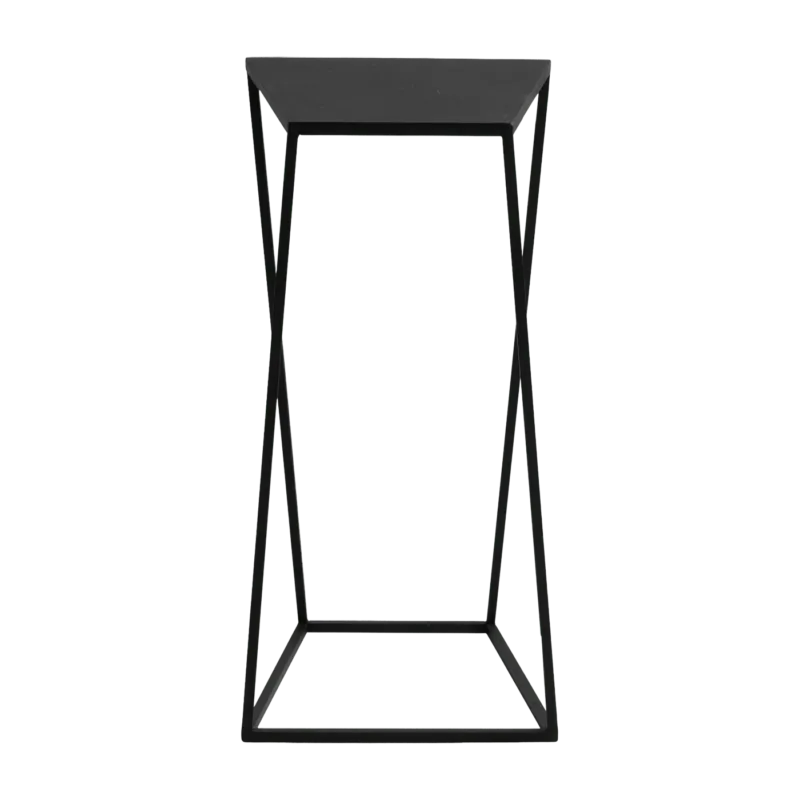 Table d'appoint rectangulaire en métal noir Zak - Custom Form - The Cool Republic