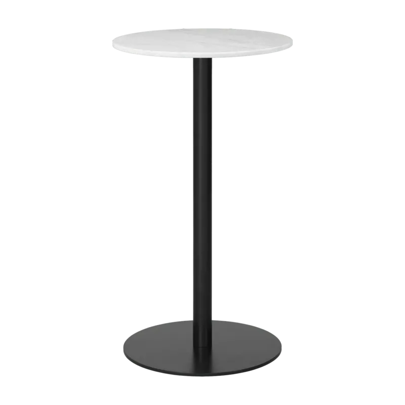 Table de bar ronde en marbre blanc 60 cm Gubi 1.0 - Gubi - The Cool Republic