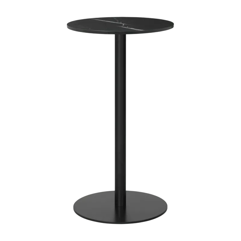 Table de bar ronde en marbre noir 60 cm Gubi 1.0 - Gubi - The Cool Republic