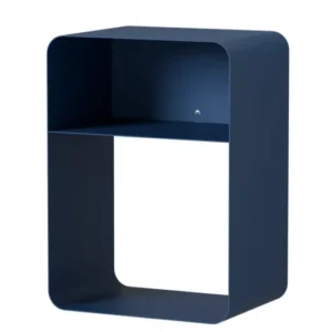 Table de chevet en acier bleu martini 58x42x30cm Damio - Metallbude - The Cool Republic