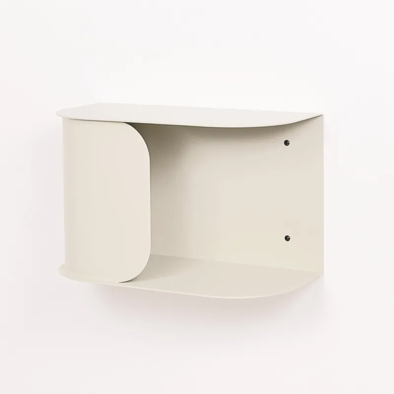 Table de chevet murale en acier ivoire 40 x 20,5 x 25 cm - Nobodinoz - The Cool Republic