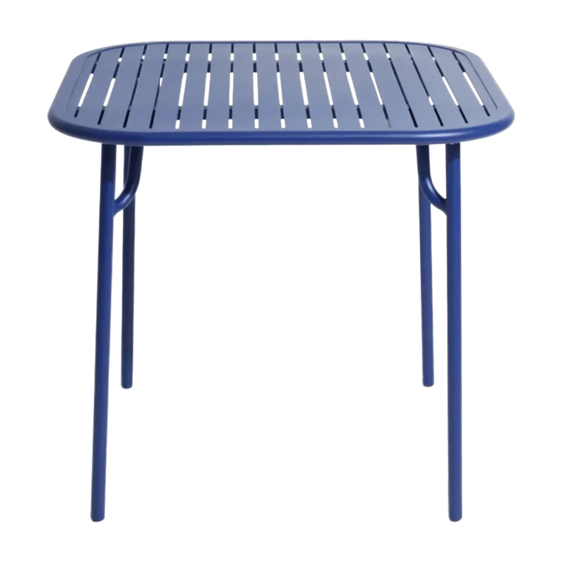 Table de jardin carrée bleue Week-End - Petite Friture - The Cool Republic