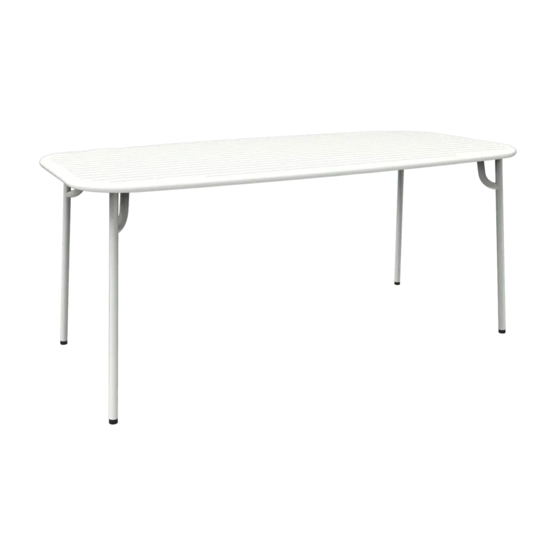 Table de jardin rectangulaire blanche 220 cm Week-End - Petite Friture - The Cool Republic