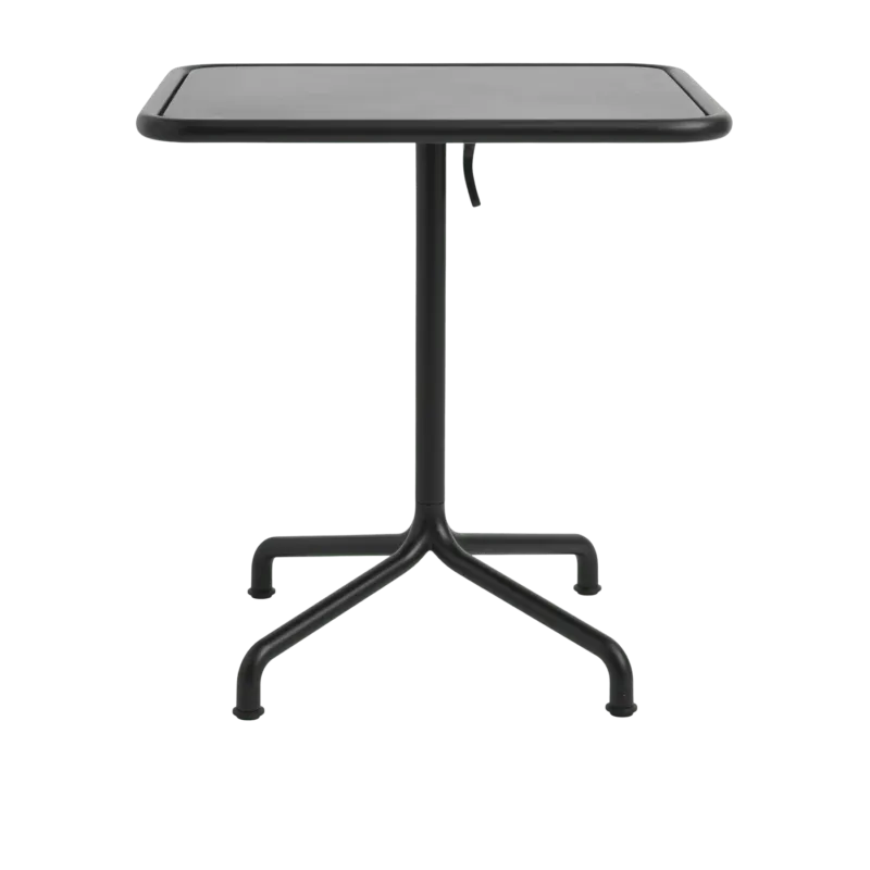 Table de jardin rectangulaire en aluminium laqué gris anthracite 60x70x74cm Deville - HAY - The Cool Republic