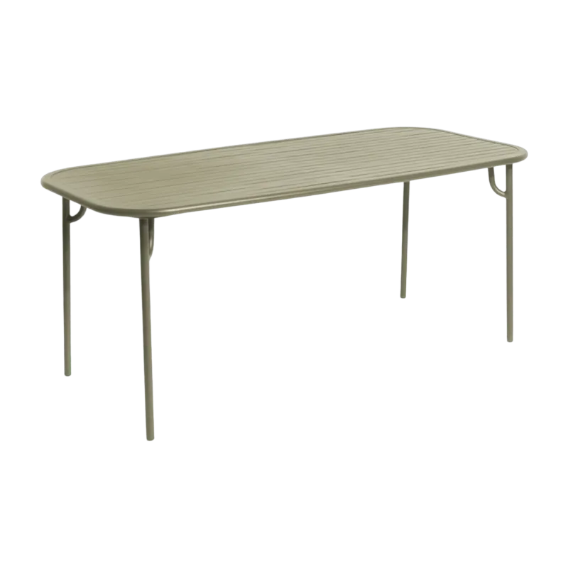 Table de jardin rectangulaire vert jade 180 cm Week-End - Petite Friture - The Cool Republic