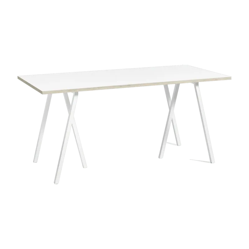 Table en acier blanche L160 cm Loop Stand - HAY - The Cool Republic