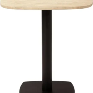 Table en acier noir et plateau en travertin cm Gather - Umage - The Cool Republic