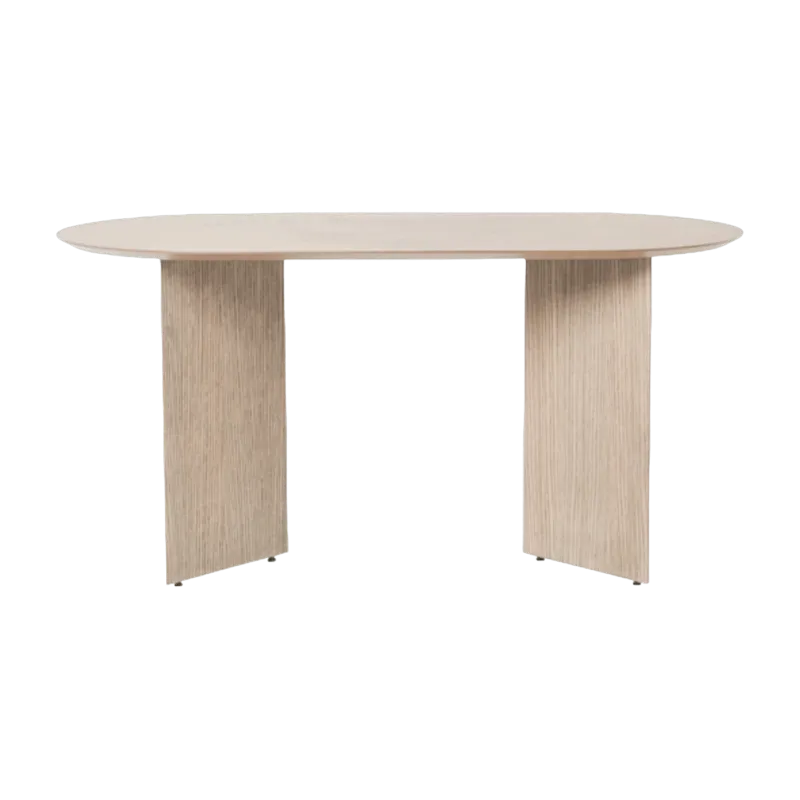 Table en bois ovale beige 150 cm Mingle - Ferm Living - The Cool Republic