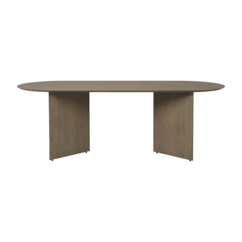 Table en bois ovale marron 220 cm Mingle - Ferm Living - The Cool Republic