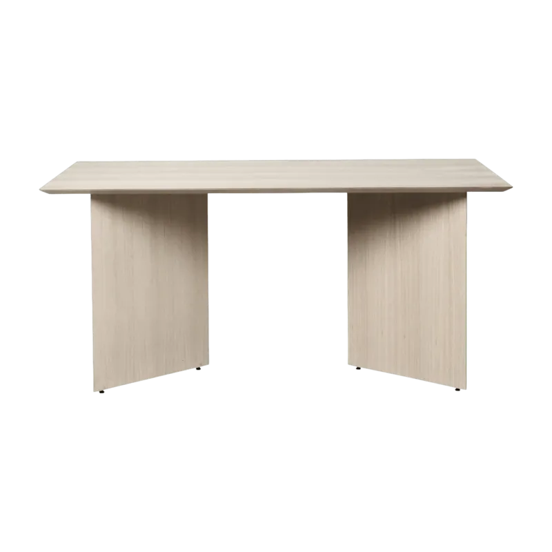 Table en bois rectangulaire beige 160 cm Mingle - Ferm Living - The Cool Republic