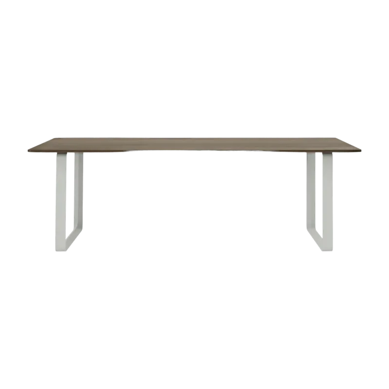 Table en chêne massif fumé et aluminium gris 225 x 90 cm 70/70 - Muuto - The Cool Republic