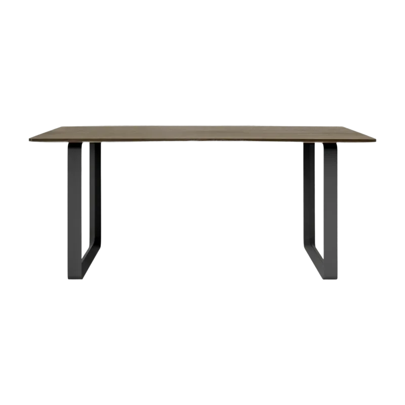 Table en chêne massif fumé et aluminium noir 170 x 85 cm 70/70 - Muuto - The Cool Republic