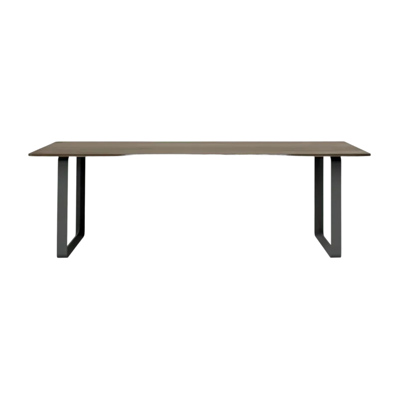 Table en chêne massif fumé et aluminium noir 225 x 90 cm 70/70 - Muuto - The Cool Republic