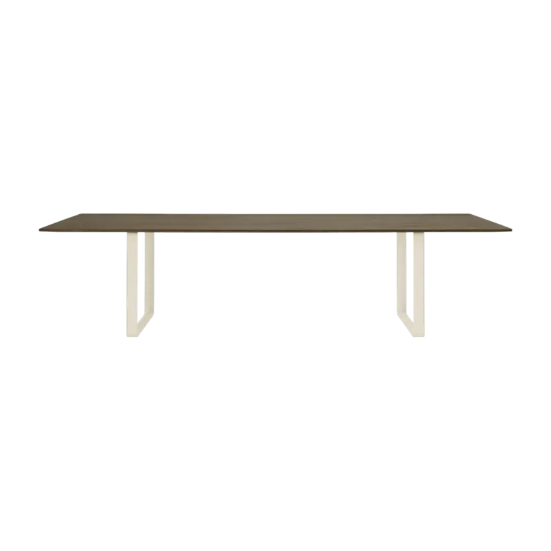 Table en chêne massif fumé et aluminium sable 295 x 108 cm 70/70 - Muuto - The Cool Republic