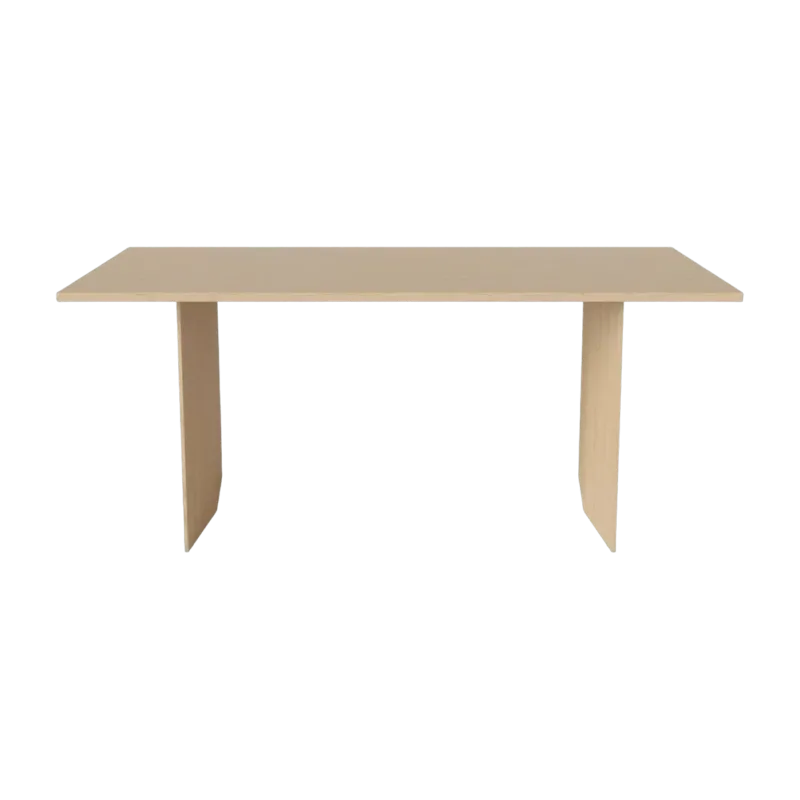 Table en chêne massif huilé pigmenté blanc 91 x 200 cm Alp - Bolia - The Cool Republic