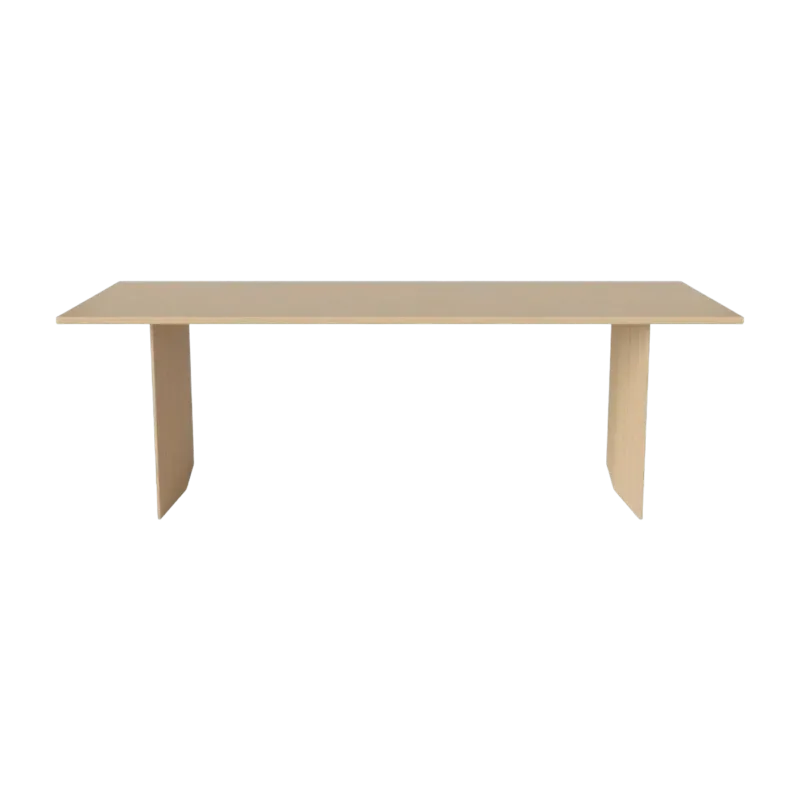 Table en chêne massif huilé pigmenté blanc 91 x 260 cm Alp - Bolia - The Cool Republic