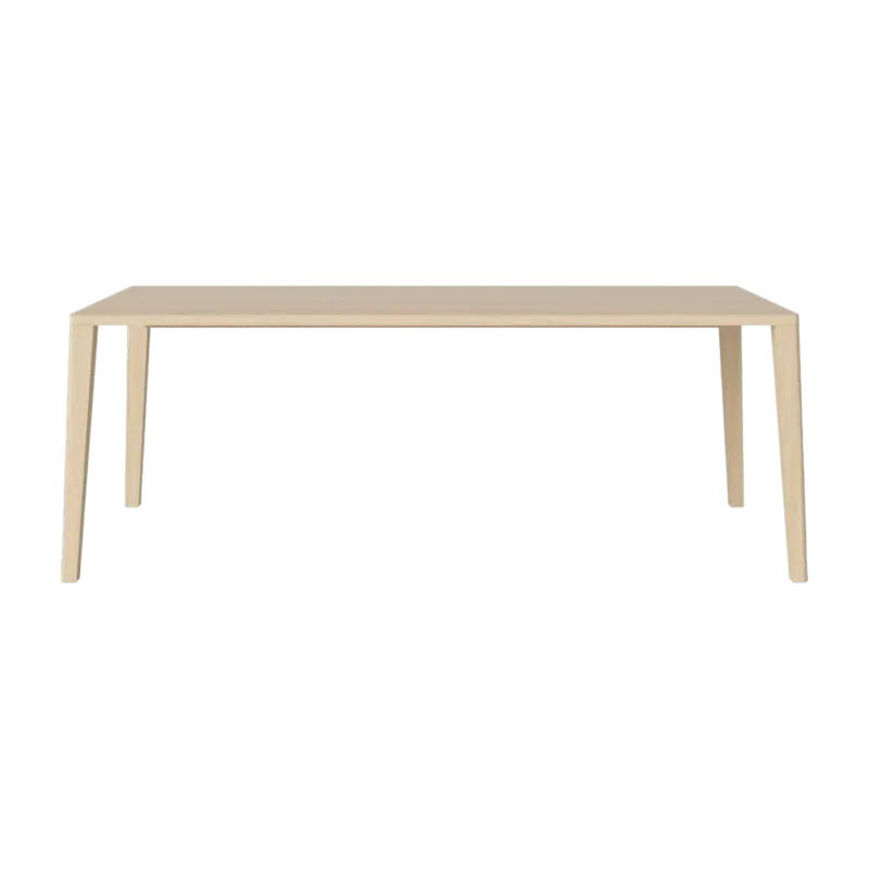Table en chêne massif huilé pigmenté blanc 95 x 200 cm Graceful - Bolia - The Cool Republic