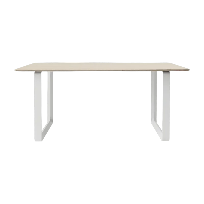 Table en chêne piétement blanc 170 cm 70-70 - Muuto - The Cool Republic
