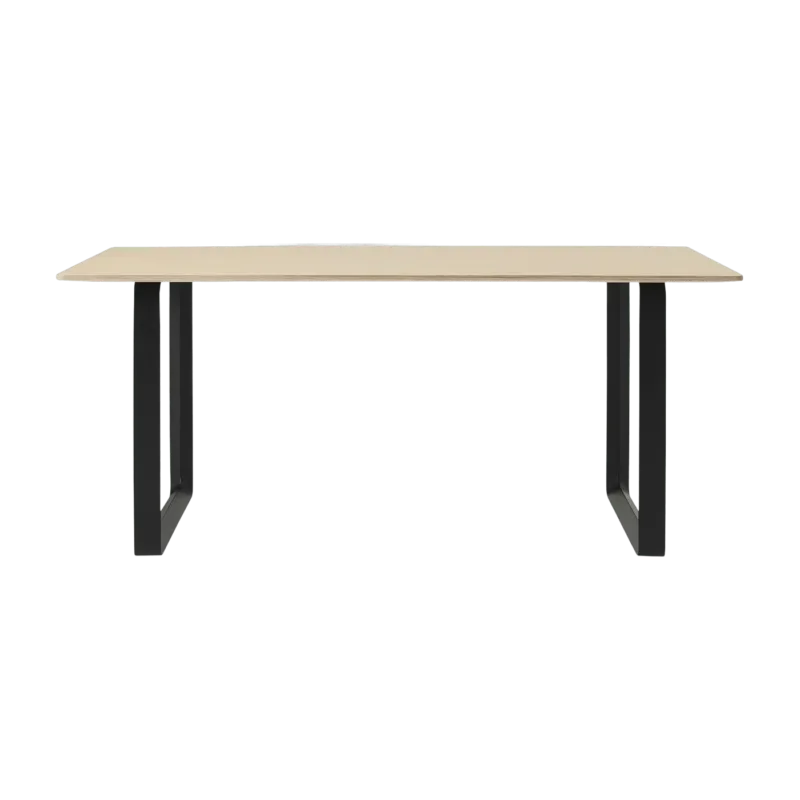 Table en chêne piétement noir 170 cm 70-70 - Muuto - The Cool Republic