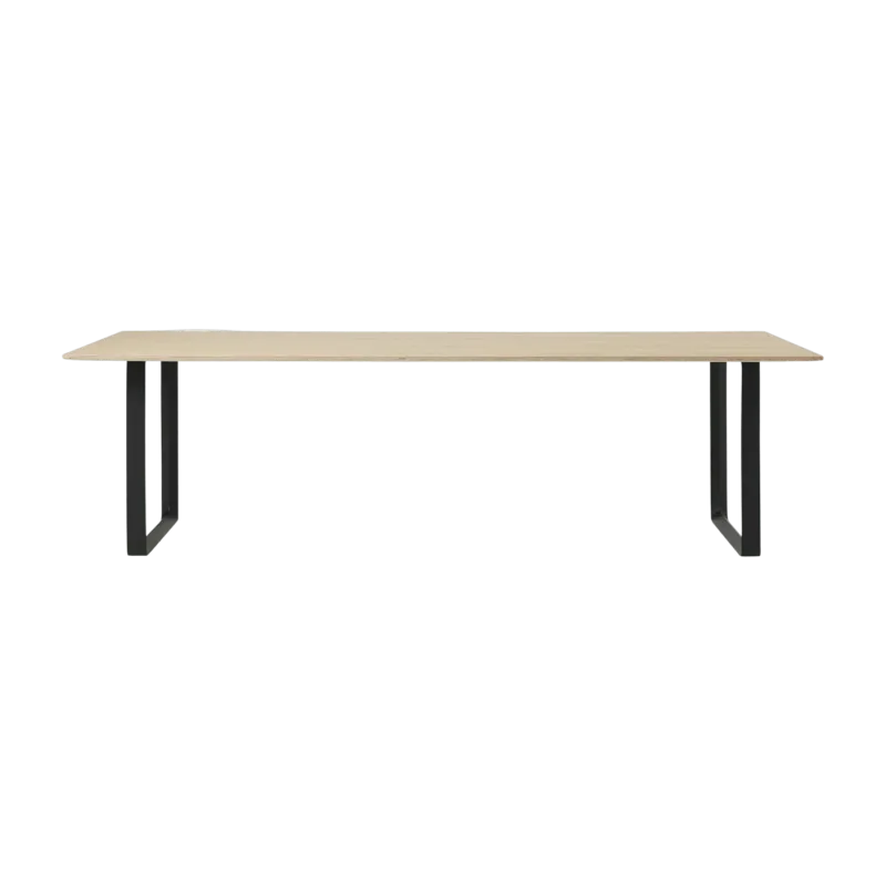 Table en chêne piétement noir 225 cm 70-70 - Muuto - The Cool Republic