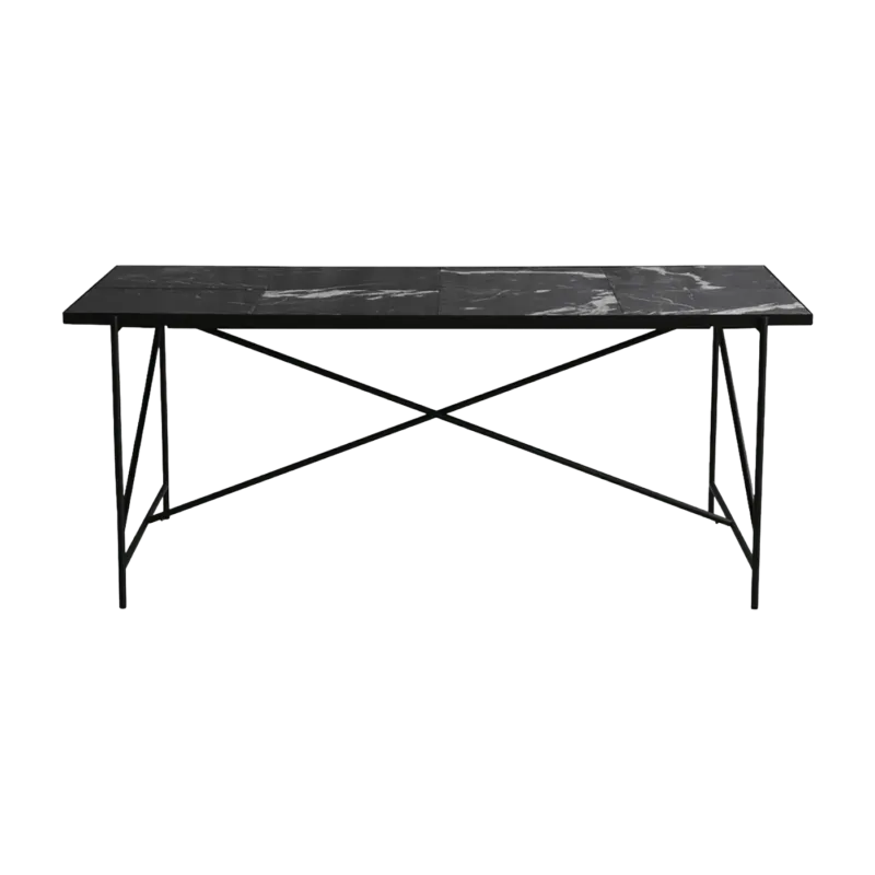 Table en marbre noir 185 cm - HANDVÄRK - The Cool Republic