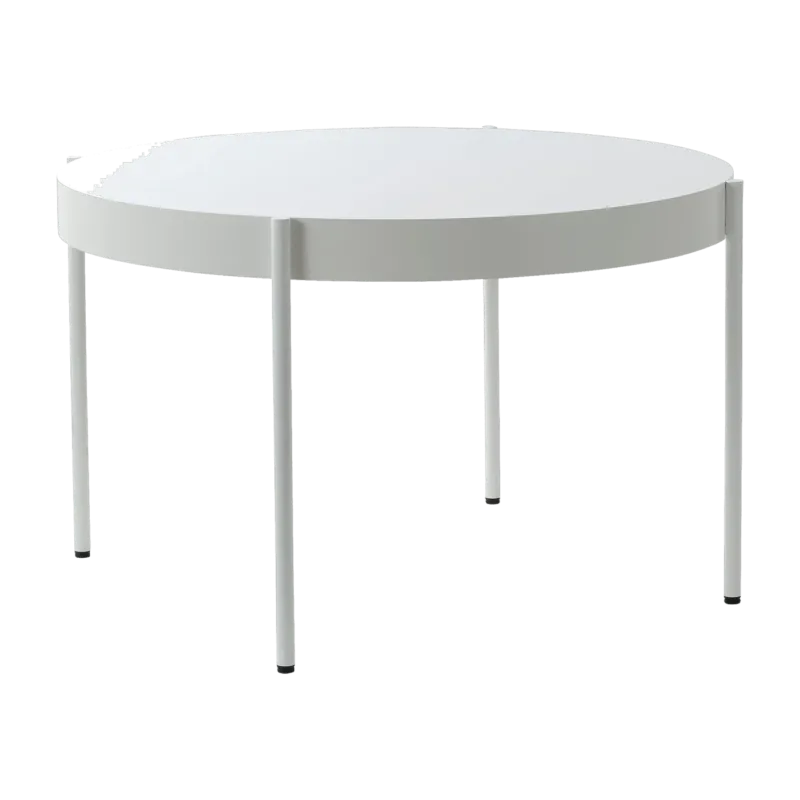 Table en métal et bois blanc 120cm Series 430 - Verpan - The Cool Republic