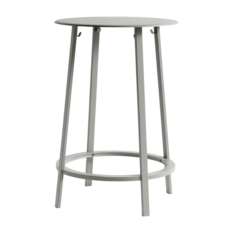 Table haute en aluminium gris Revolver - HAY - The Cool Republic