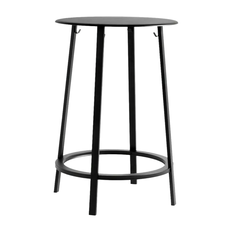 Table haute en aluminium noir Revolver - HAY - The Cool Republic