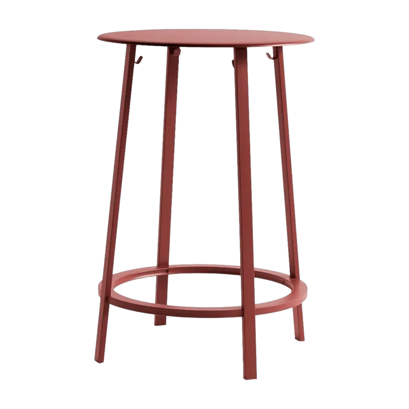 Table haute en aluminium rouge Revolver - HAY - The Cool Republic