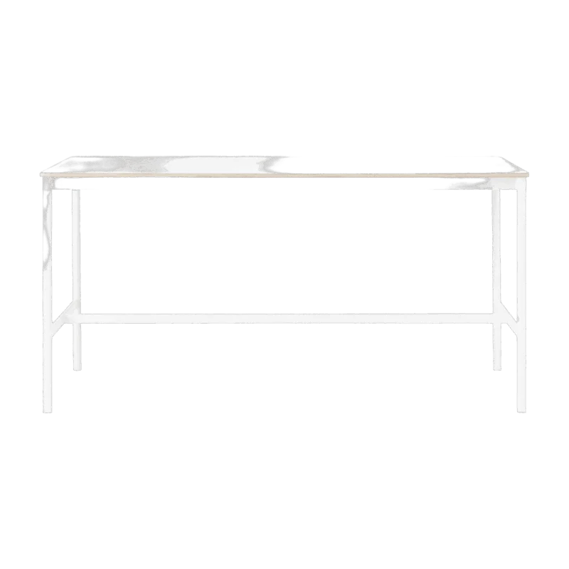 Table haute en contreplaqué stratifié blanche 85 x 190 x 95 cm Base - Muuto - The Cool Republic