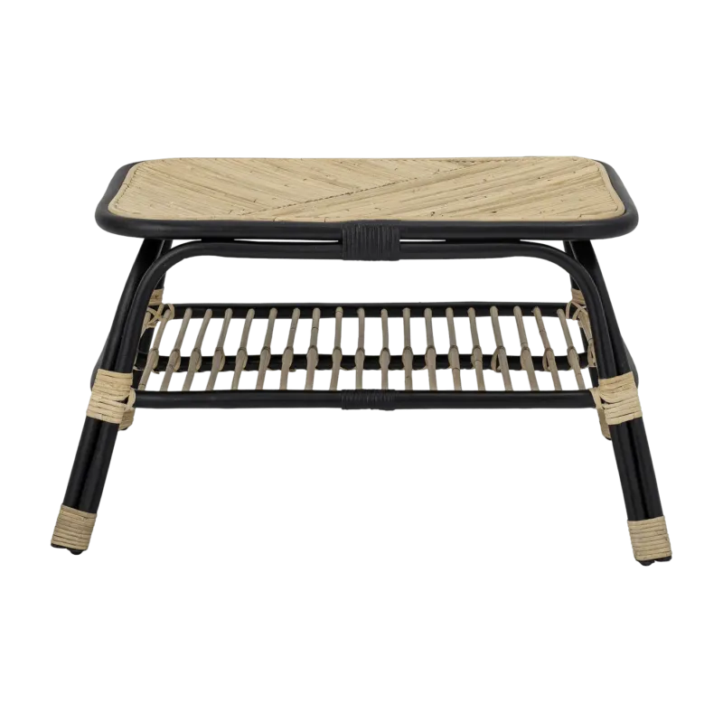 Table latérale en rotin noir Loue - Bloomingville - The Cool Republic