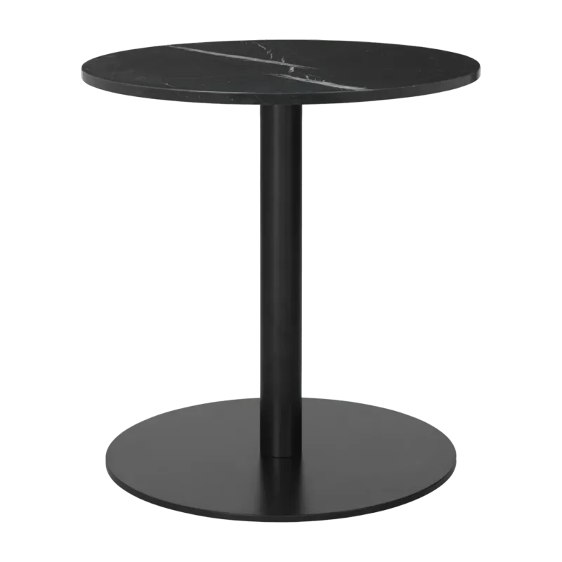 Table lounge ronde en marbre noir 60 cm Gubi 1.0 - Gubi - The Cool Republic